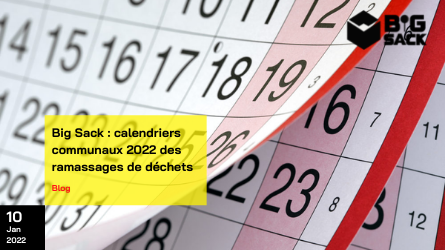 Calendriers communaux 2022 des ramassages de déchets