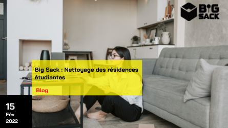 Student residence clean-up with Big Sack

